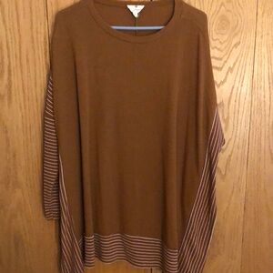 Betsey's Boutique Brown Striped Women's Top size small